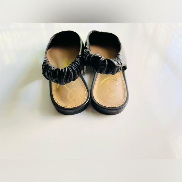 New Sam Edelman Whitney black leather pointed toe flats, sz 8.5. Orig $140+ - Picture 3 of 12